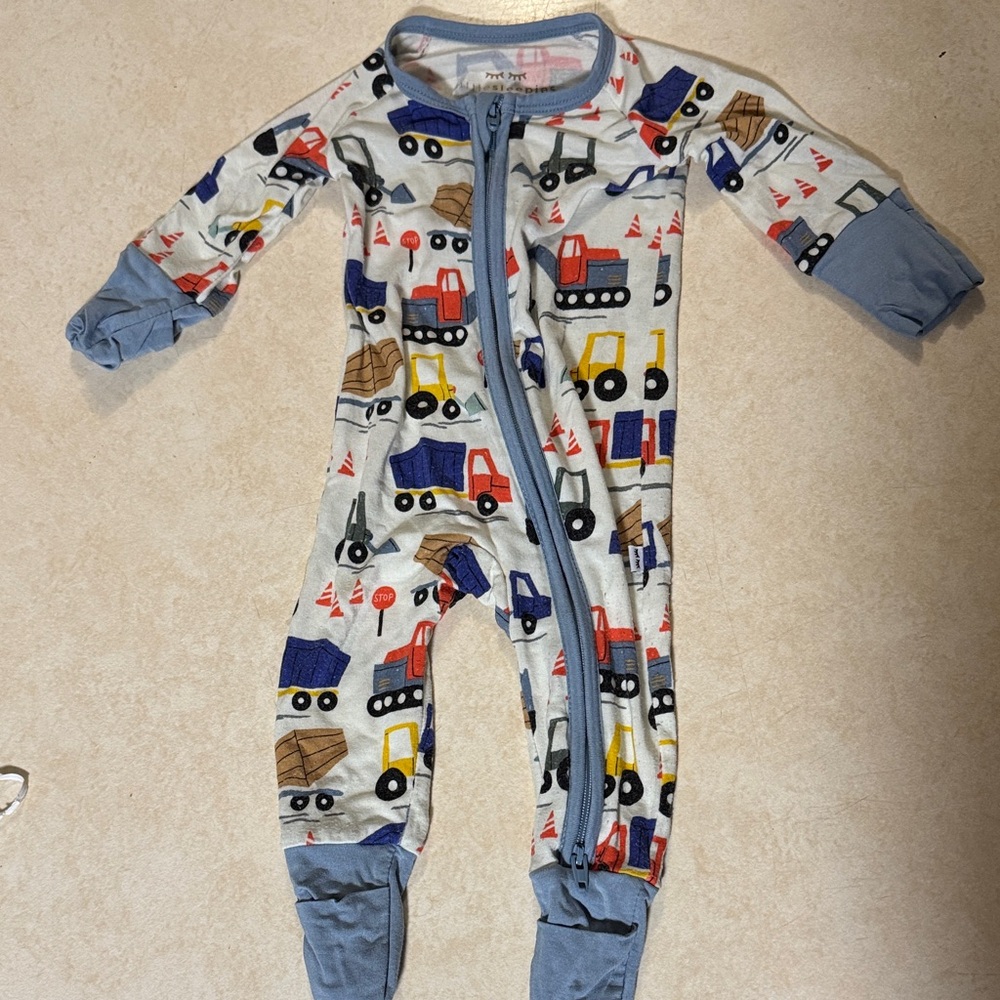 Little Sleepies Construction Zippy